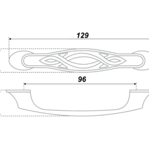 Мебельная ручка RS407BAZ.4/128