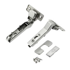 Петля +45 внутренняя AQ V.2 Clip со шнековой регулировкой без пружины (с заглушками и саморезами)