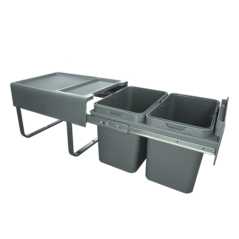 Мусорное ведро AQ BIN выдвижное (2х19л) 450