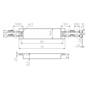Выключатель AQ SWITCH инфракрасный двойной на открывание/закрывание фасадов черный 12/24V 60/120W