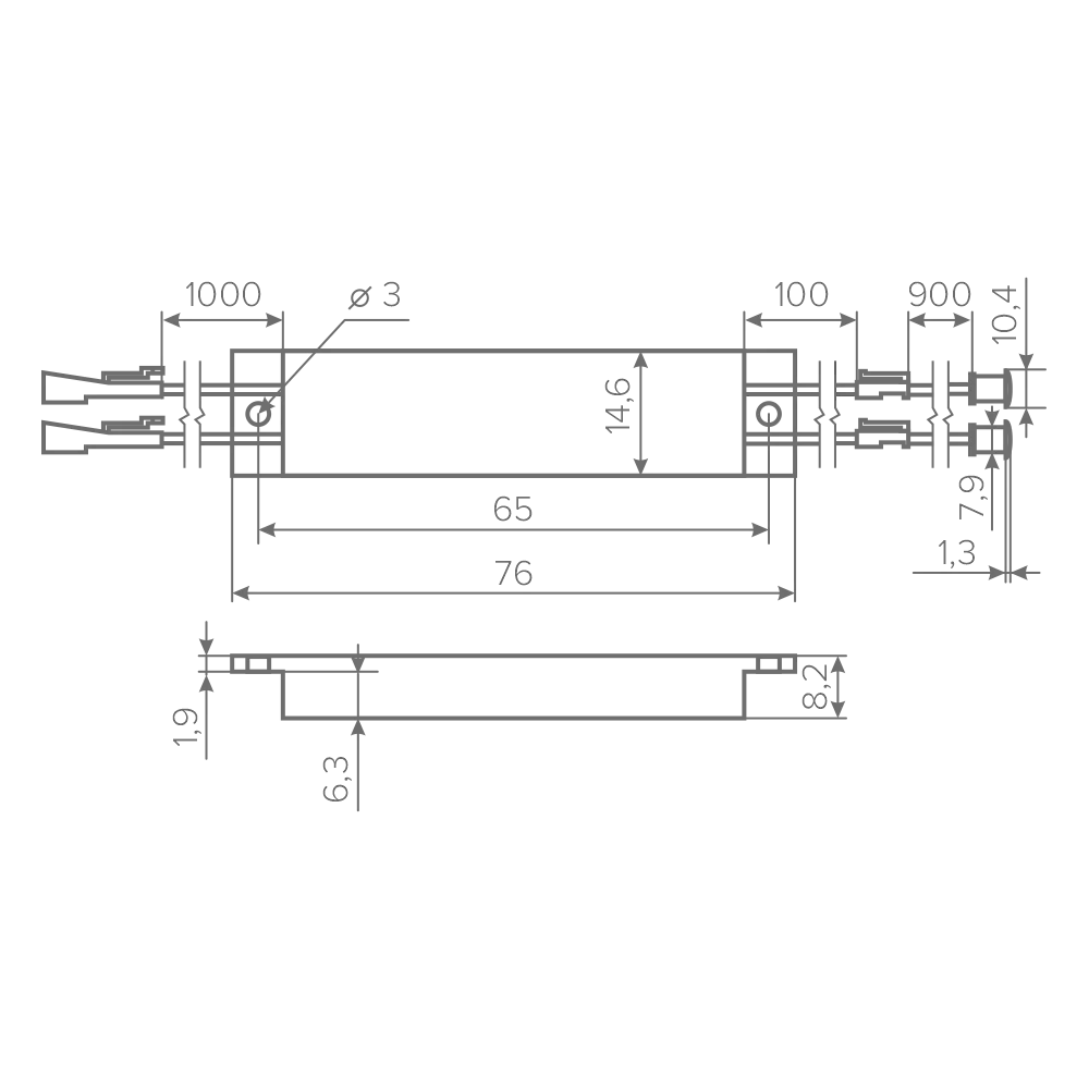 Выключатель AQ SWITCH инфракрасный двойной на открывание/закрывание фасадов черный 12/24V 60/120W