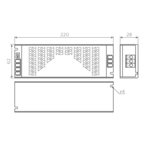 Блок питания AQ MAX 220V/24V IP20 300W