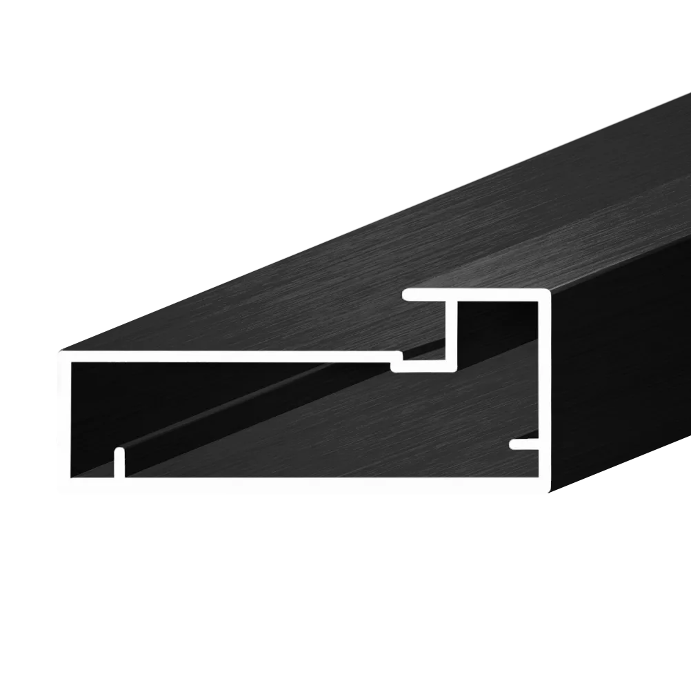 Профиль для фасадов AQ FRAME Z-4 5600 мм черный брашированный