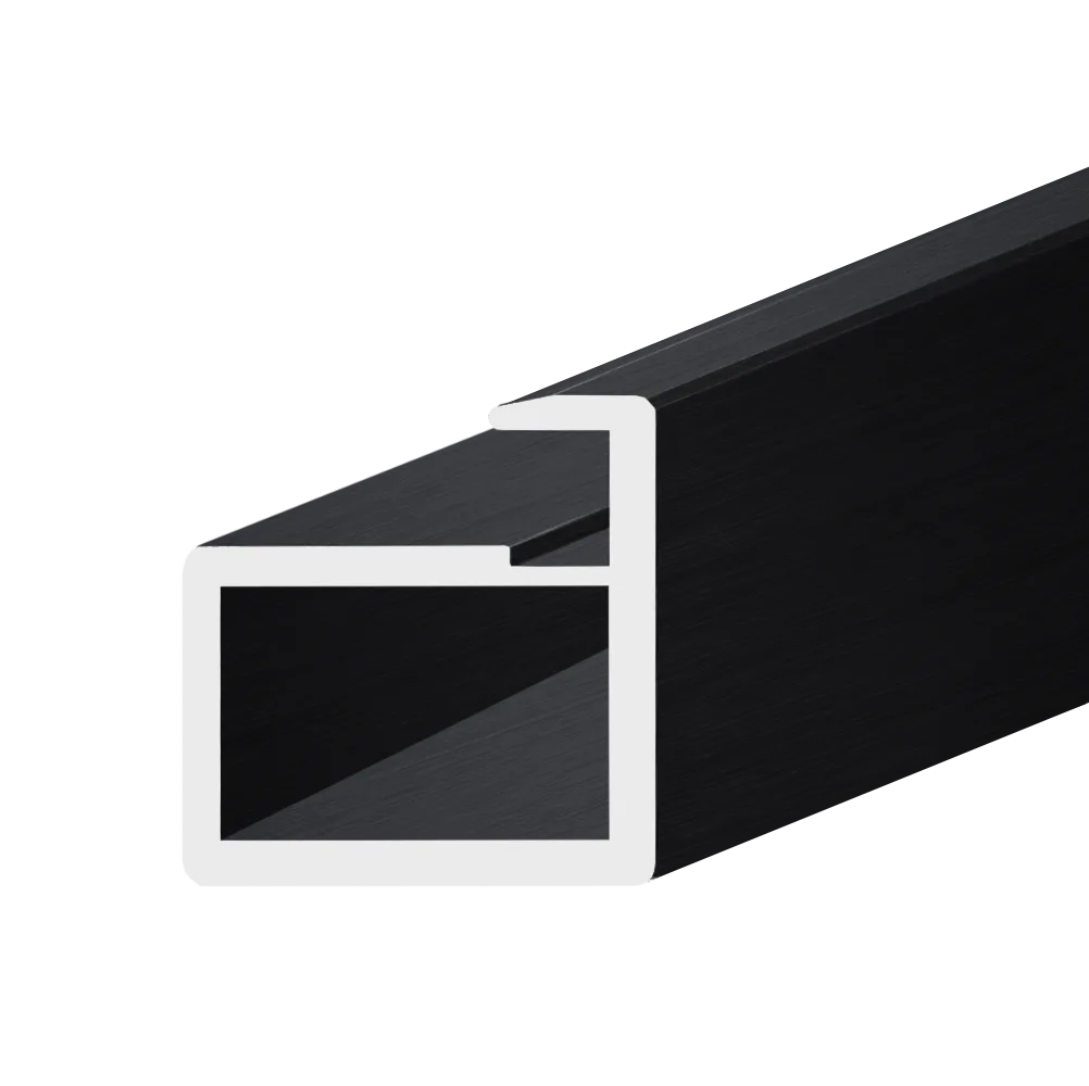 Профиль для фасадов AQ FRAME F30 4000 мм черный графит брашированный