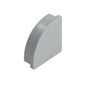 Заглушка для профиля AQ FORM углового16х16 без отверстия серая