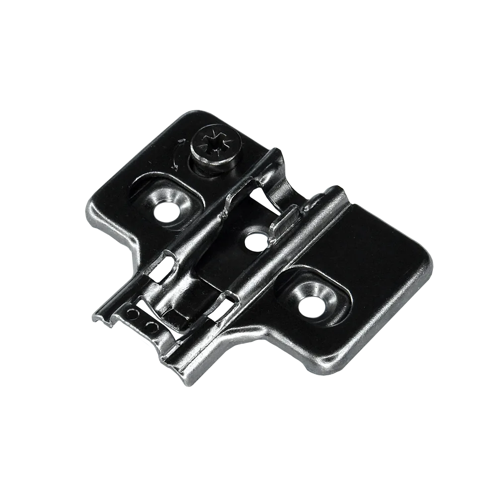 Ответная планка AQ крестообразная с эксцентриком Clip-on под саморез H0 черная