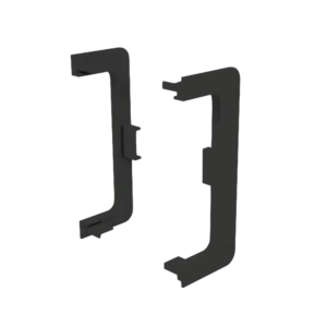 Заглушка контурная универсальная для горизонт. C-образного профиля AQ Gola-X черный