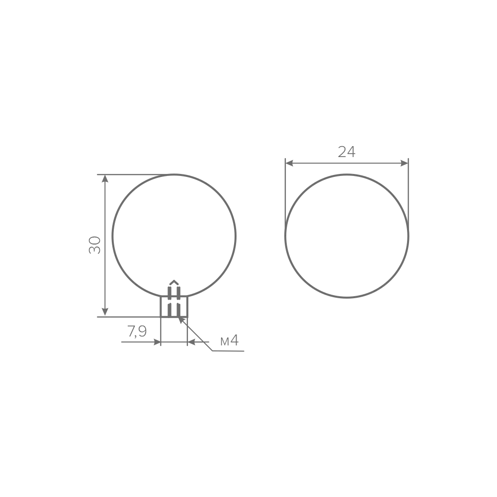 Ручка-кнопка AQ Dion сталь брашированная