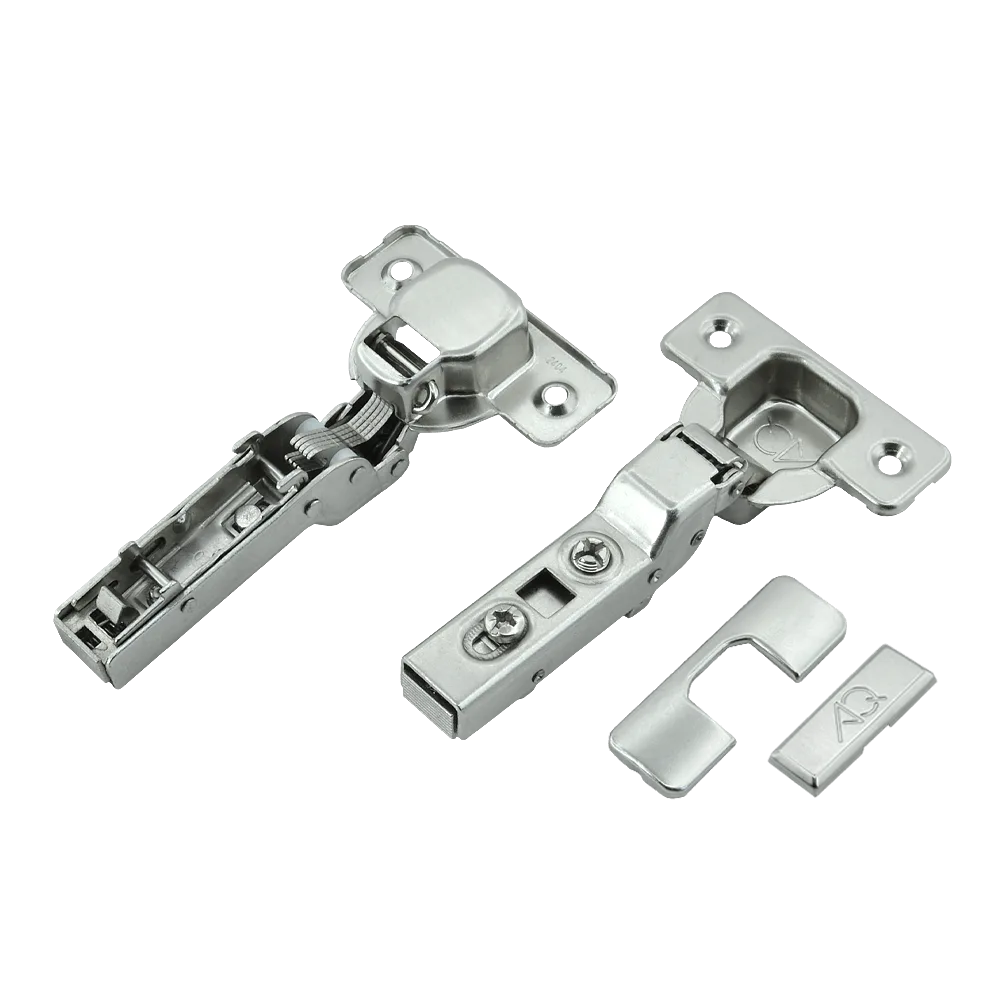 Петля полунакладная AQ Clip без доводчика (с заглушками)