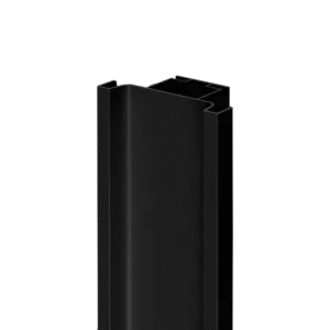 Профиль вертикальный AQ Gola-X С-формы ДСП 18мм 5000 мм черный