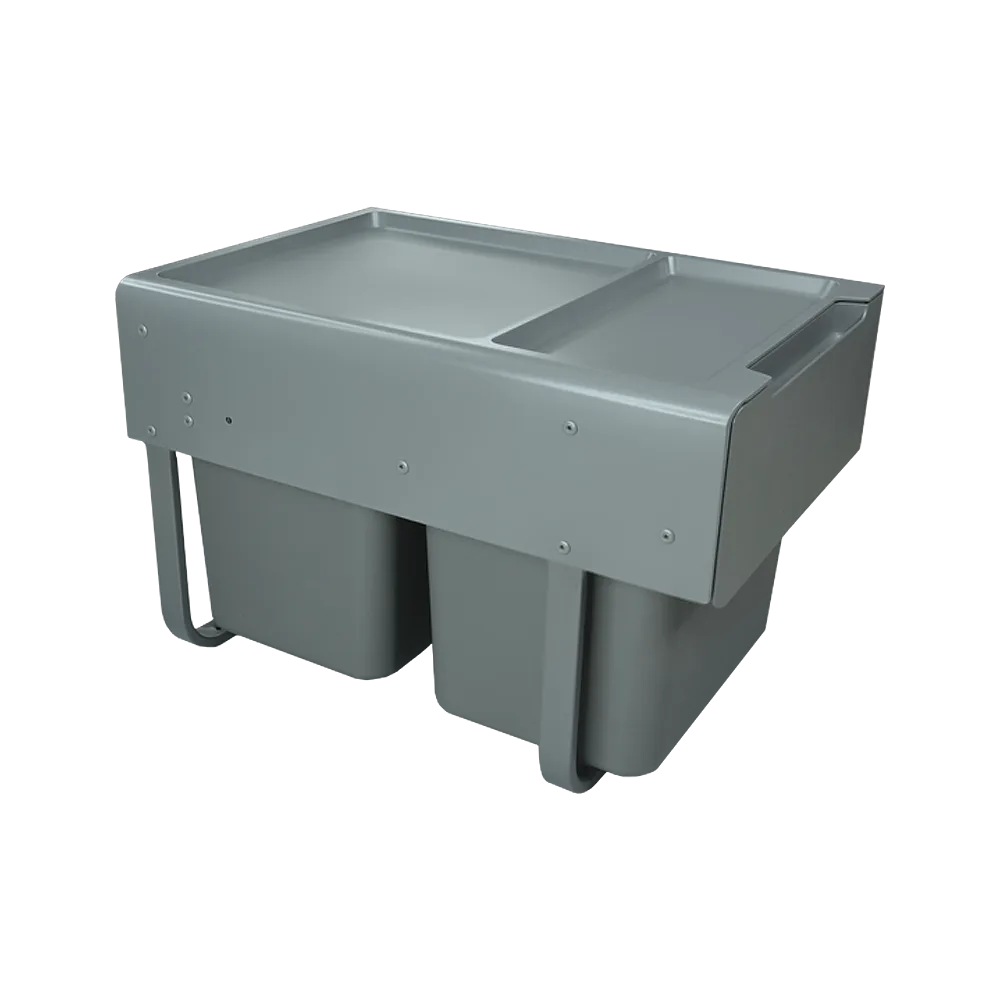 Мусорное ведро AQ BIN выдвижное (2х15л) 400