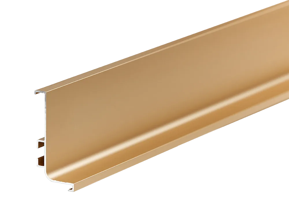 Профиль горизонтальный AQ Gola-X L-формы 5000 мм золото матовое