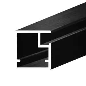 Профиль для фасадов AQ FRAME Z-1 5600 мм черный брашированный