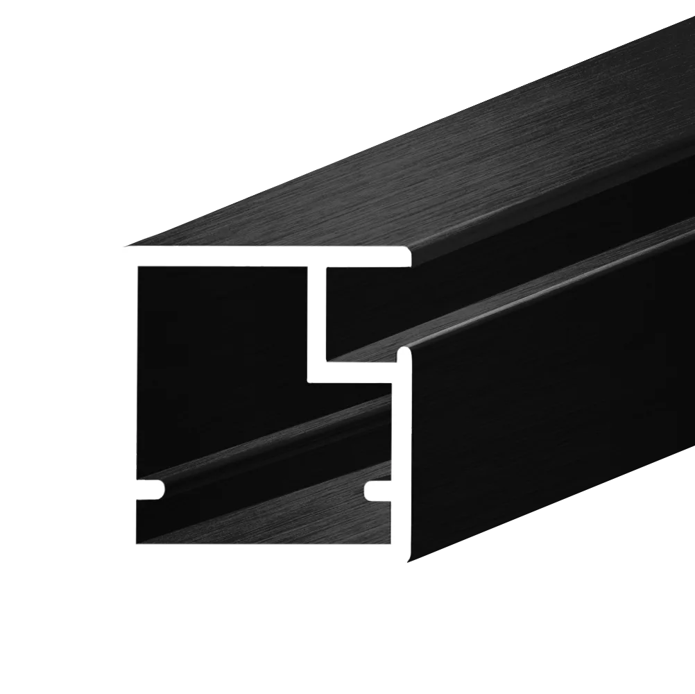 Профиль для фасадов AQ FRAME Z-1 5600 мм черный брашированный
