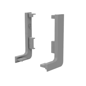 Заглушка контурная левая для горизонт. L-образного профиля AQ Gola-X алюминий