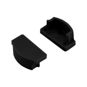 Заглушка для профиля AQ FORM накладного 16х7 без отверстия черная