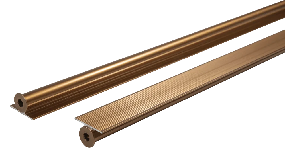 Выпрямитель фасада AQ LINER 01 врезной декоративный 2000-2400 мм медь