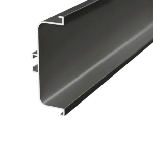 Профиль горизонтальный AQ Gola-X С-формы 5000 мм черный графит матовый