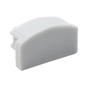 Заглушка для профиля AQ FORM накладного 16х7 без отверстия серая