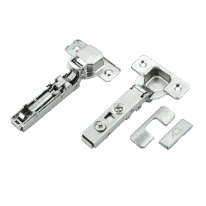 Петля накладная AQ Clip с эксцентриком с доводчиком (с заглушками)