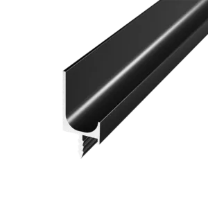 Ручка-профиль торцевая AQ L-line 5000 мм черный матовый