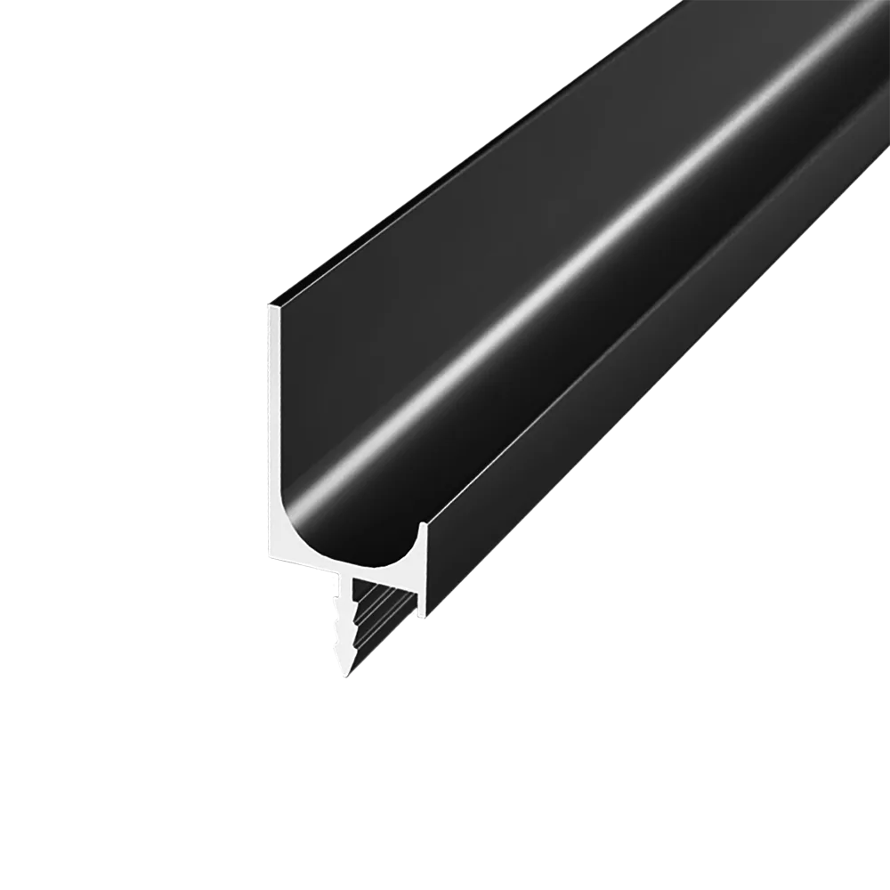 Ручка-профиль торцевая AQ L-line 5000 мм черный матовый