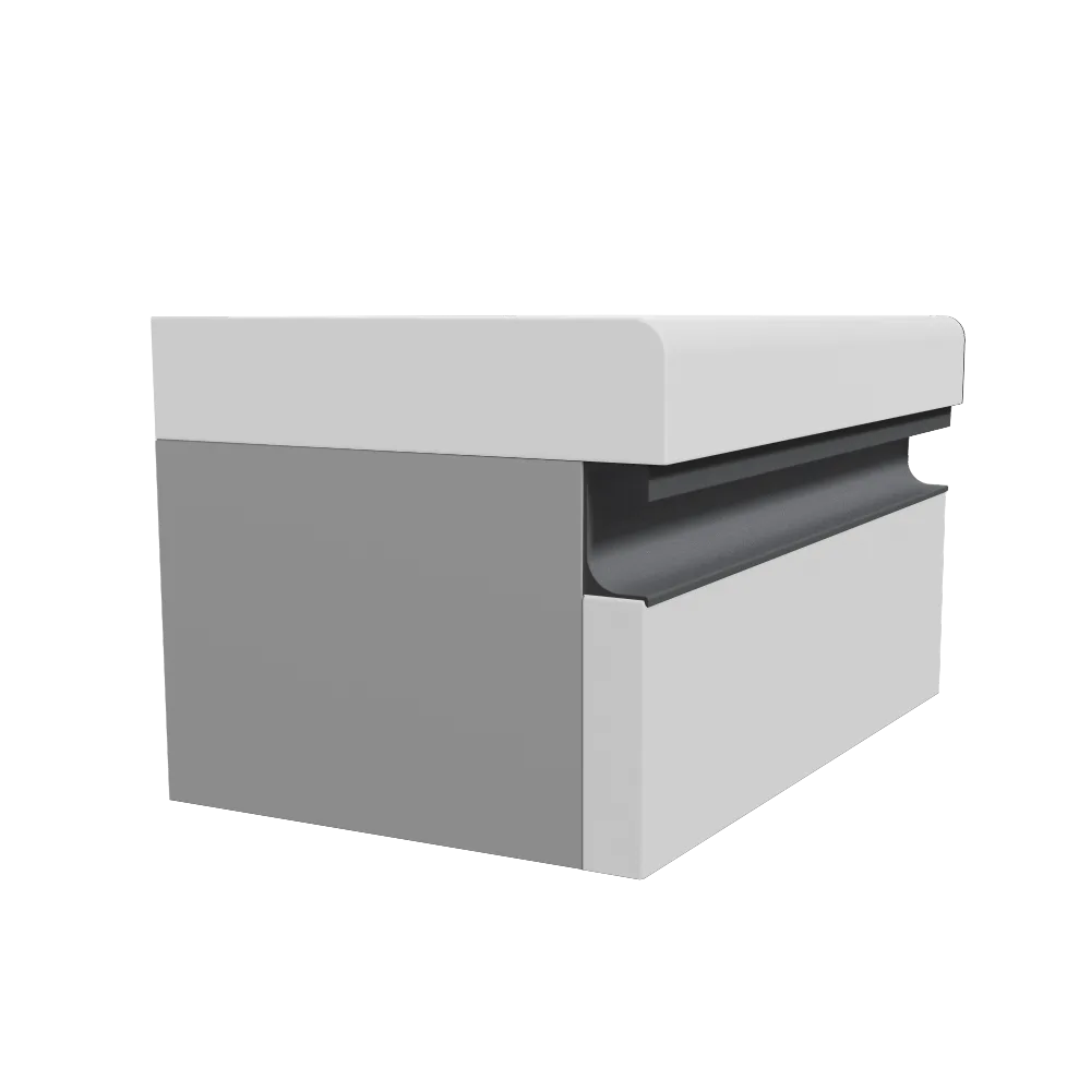 Ручка-профиль торцевая AQ С-line 5000 мм черный