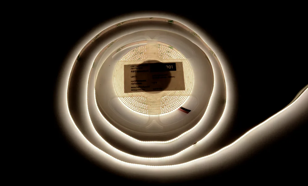 ЛЕНТА светодиодная AQ LED-LINE COB 480 LED 24V 9,6W/м 5 мм IP20 нейтральный  белый 5 м (15.0301С)