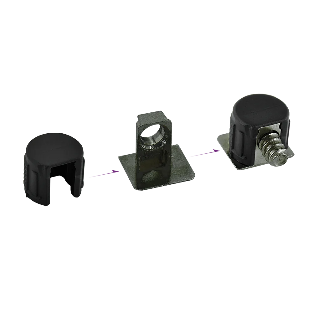 Полкодержатель AQ SHELF 03 скрытого монтажа черный никель (1000 шт.)