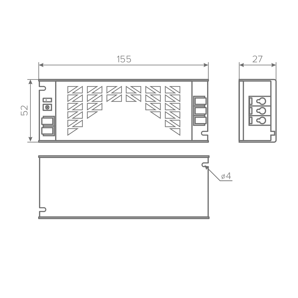 Блок питания AQ MAX 220V/12V IP20 100W