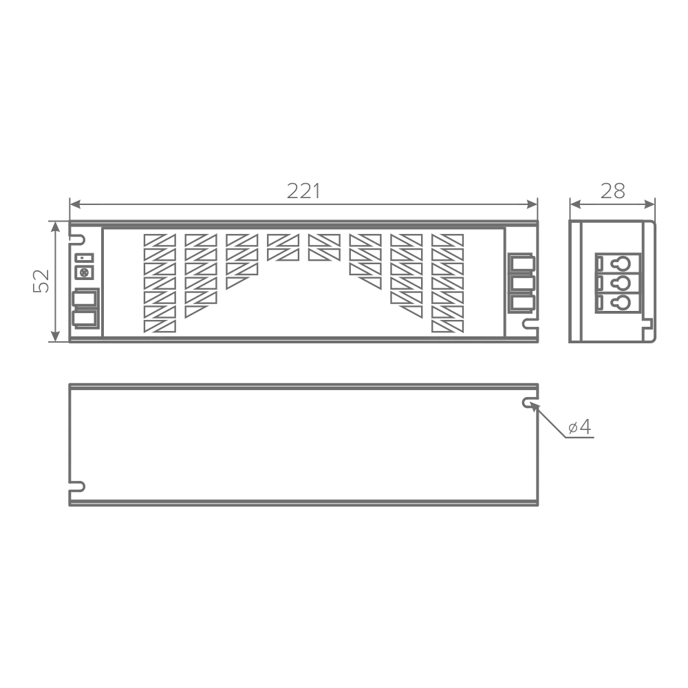 Блок питания AQ MAX 220V/24V IP20 200W