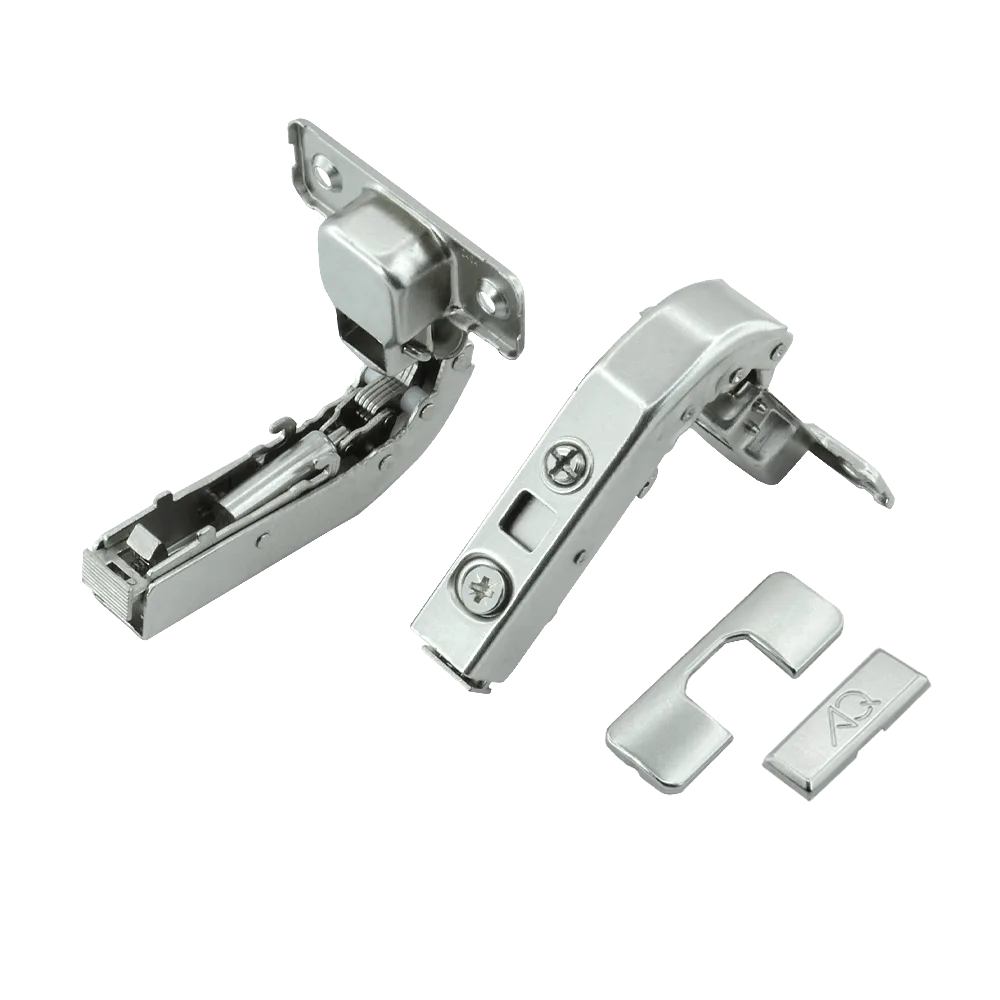 Петля +90 внутренняя AQ Clip с эксцентриком с доводчиком (с заглушками)