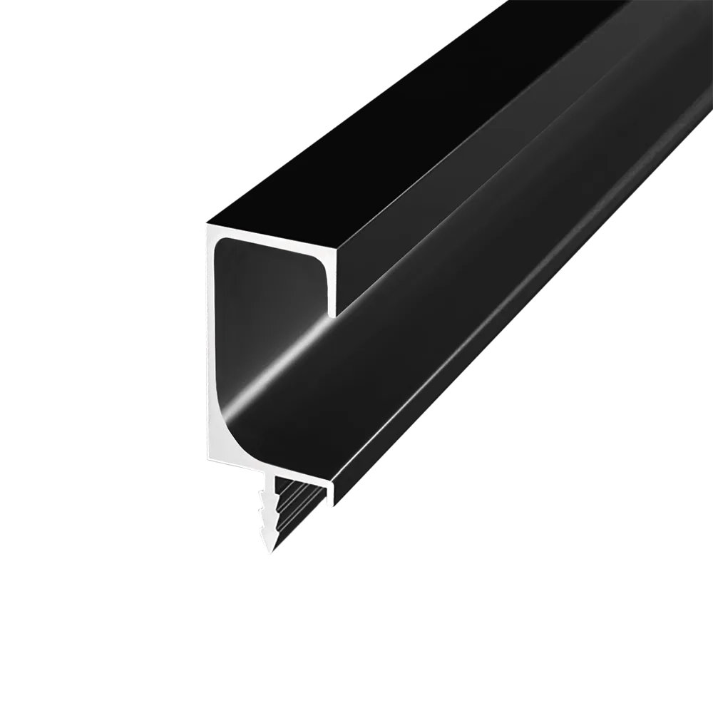 Ручка-профиль торцевая AQ С-line 5000 мм черный матовый