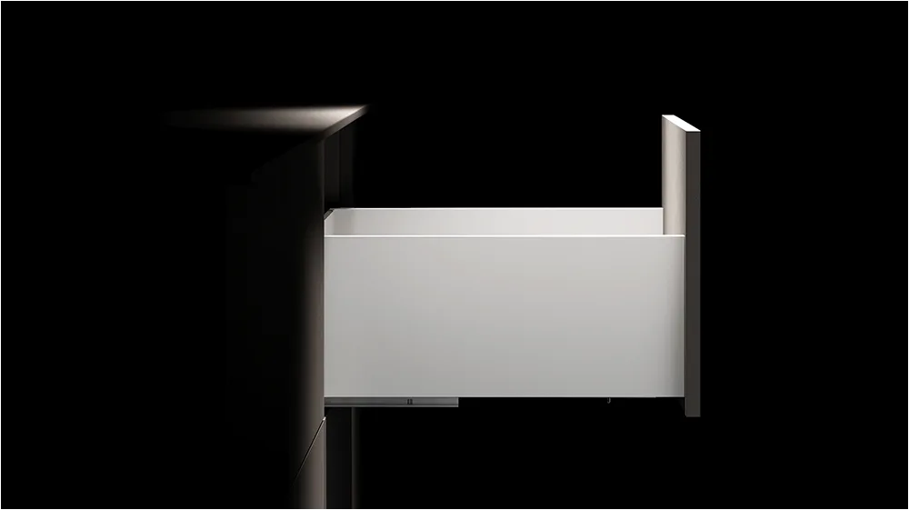 Ящик высокий AQ LineBox NL=350 H=203 белый