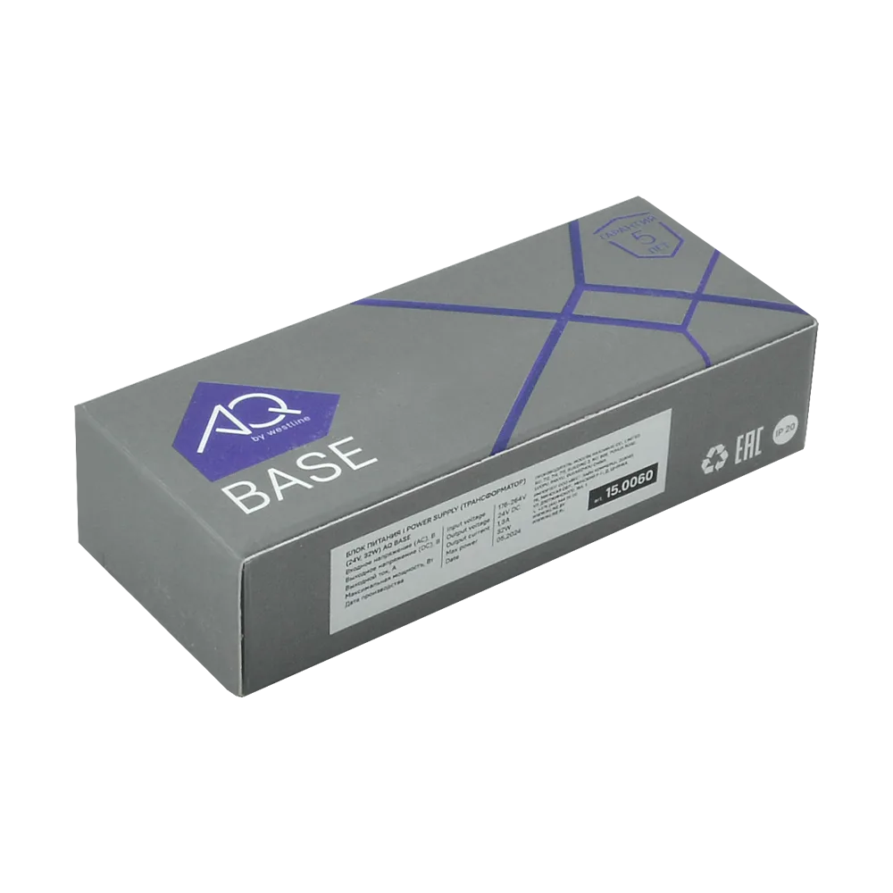 Блок питания AQ BASE 220V/24V IP20 32W