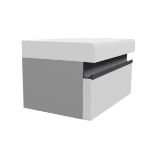 Ручка-профиль торцевая AQ L-line 5000 мм черный матовый