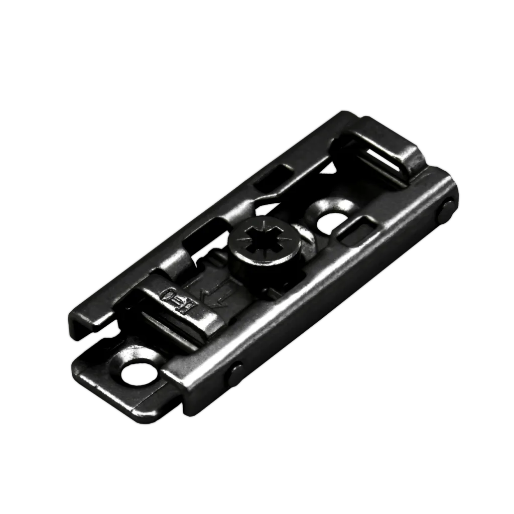 Ответная планка AQ V.2 прямая Clip-on под саморез H0 черная