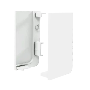Заглушка глухая левая для горизонт. L-образного профиля AQ Gola-X белый