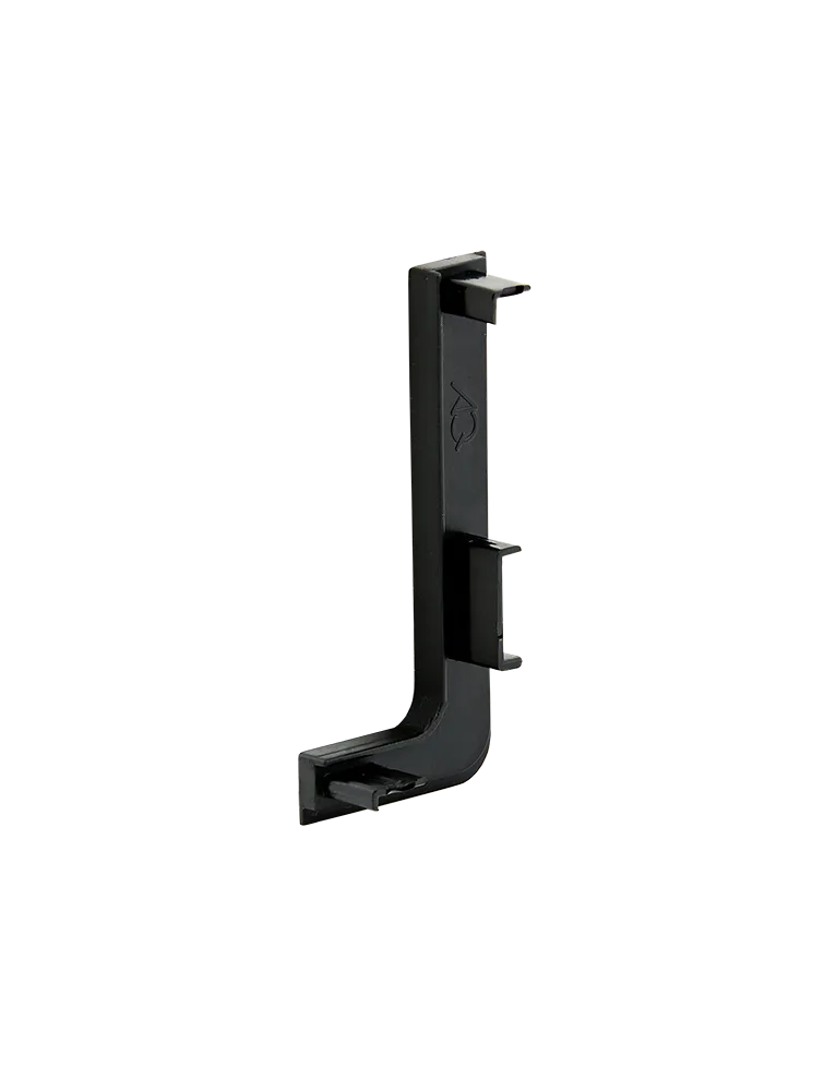 Заглушка контурная левая для горизонт. L-образного профиля AQ Gola-X черный