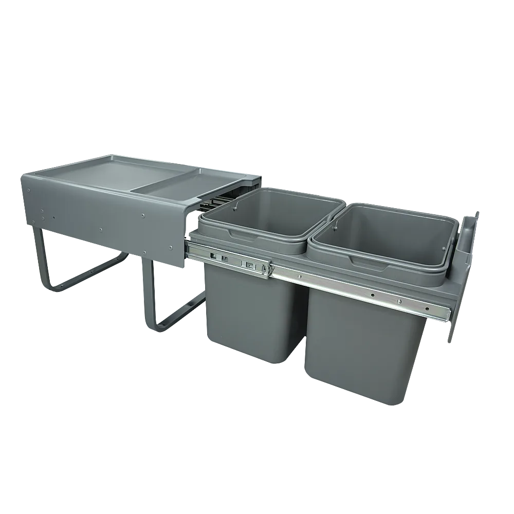 Мусорное ведро AQ BIN выдвижное (2х15л) 400