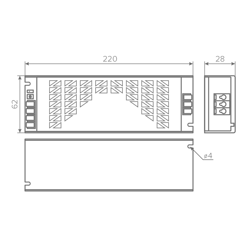 Блок питания AQ MAX 220V/12V IP20 300W