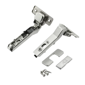 Петля +45 внутренняя AQ V.2 Clip со шнековой регулировкой с доводчиком (с заглушками и саморезами)