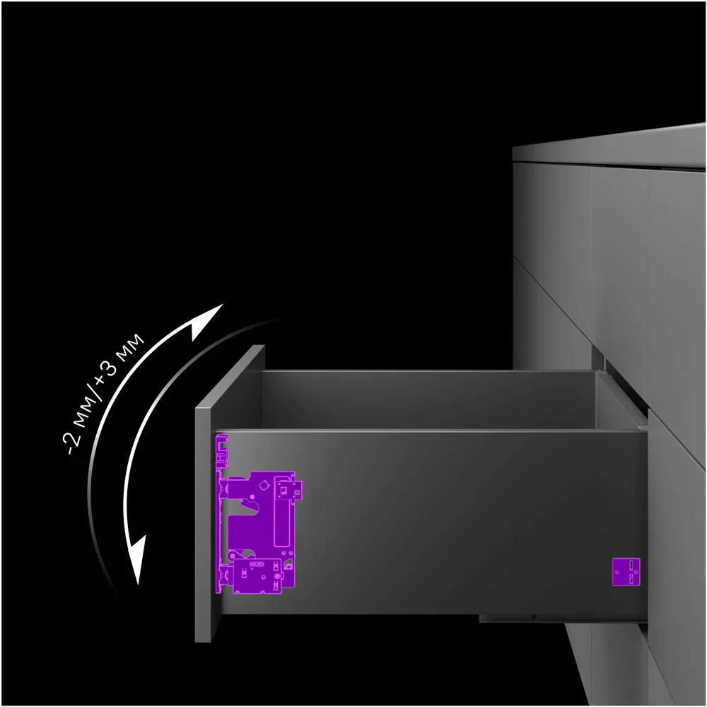 Ящик высокий AQ LineBox NL=500 H=203 графит