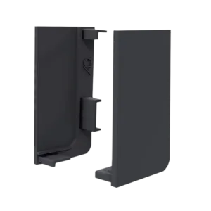 Заглушка глухая правая для горизонт. L-образного профиля AQ Gola-X черный графит