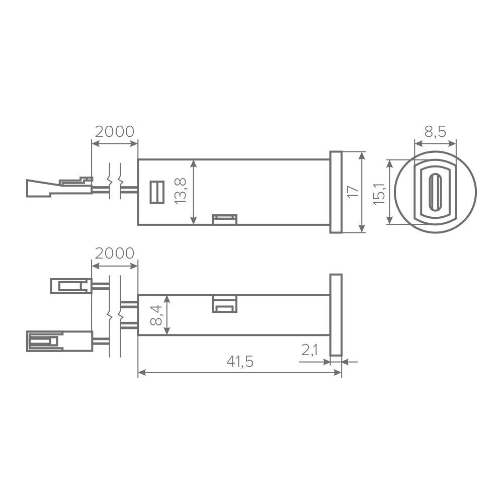 Выключатель AQ SWITCH инфракрасный с диммером трехфункциональный белый 12/24V 60/120W