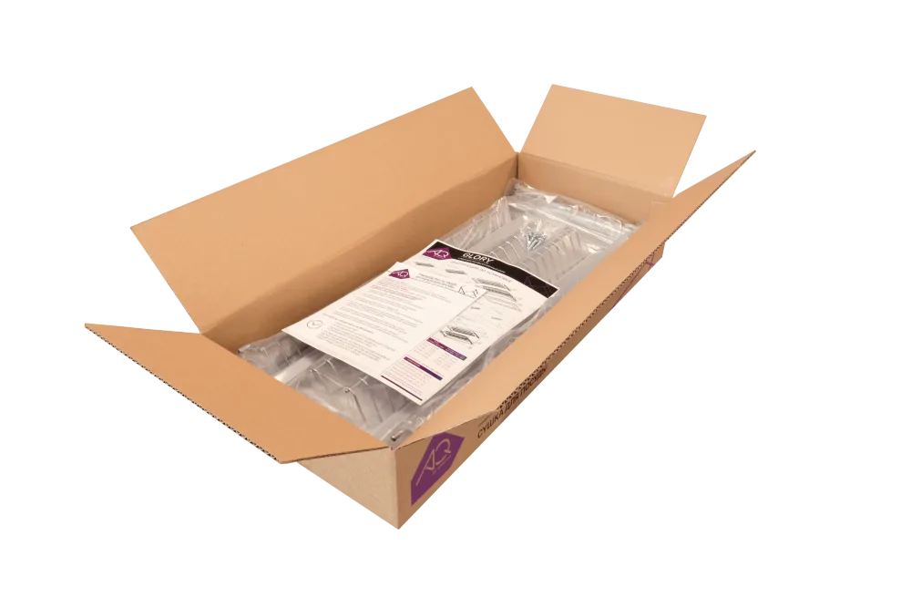 Сушка AQ Glory-line хром 500 16 мм (1 жесткий поддон)