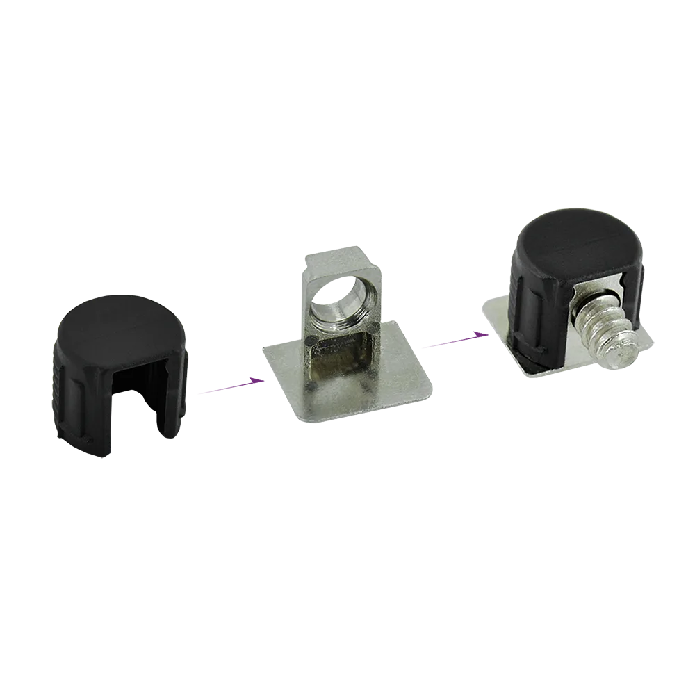 Полкодержатель AQ SHELF 03 скрытого монтажа никель (1000 шт.)