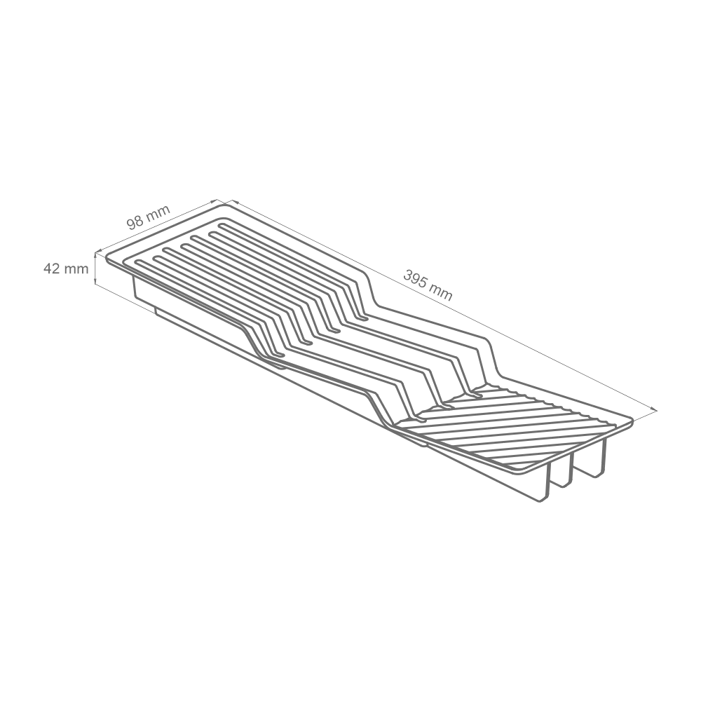 Вкладыш для ножей в лоток AQ TRAY белый