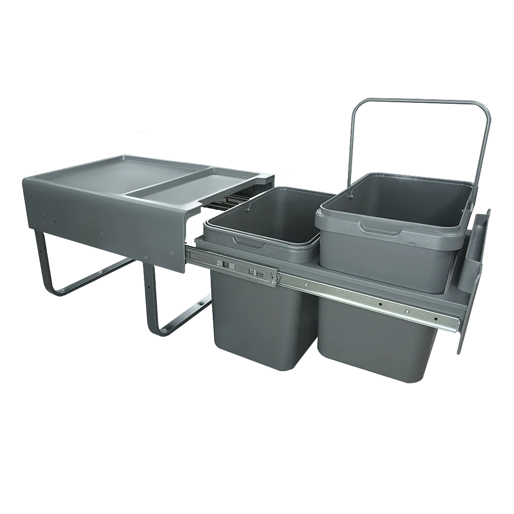 Мусорное ведро AQ BIN выдвижное (2х19л) 450