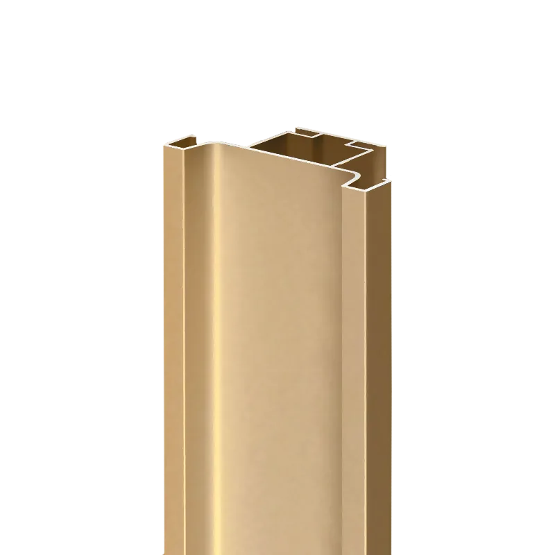 Профиль вертикальный AQ Gola-X С-формы ДСП 18мм 5000 мм золото матовое